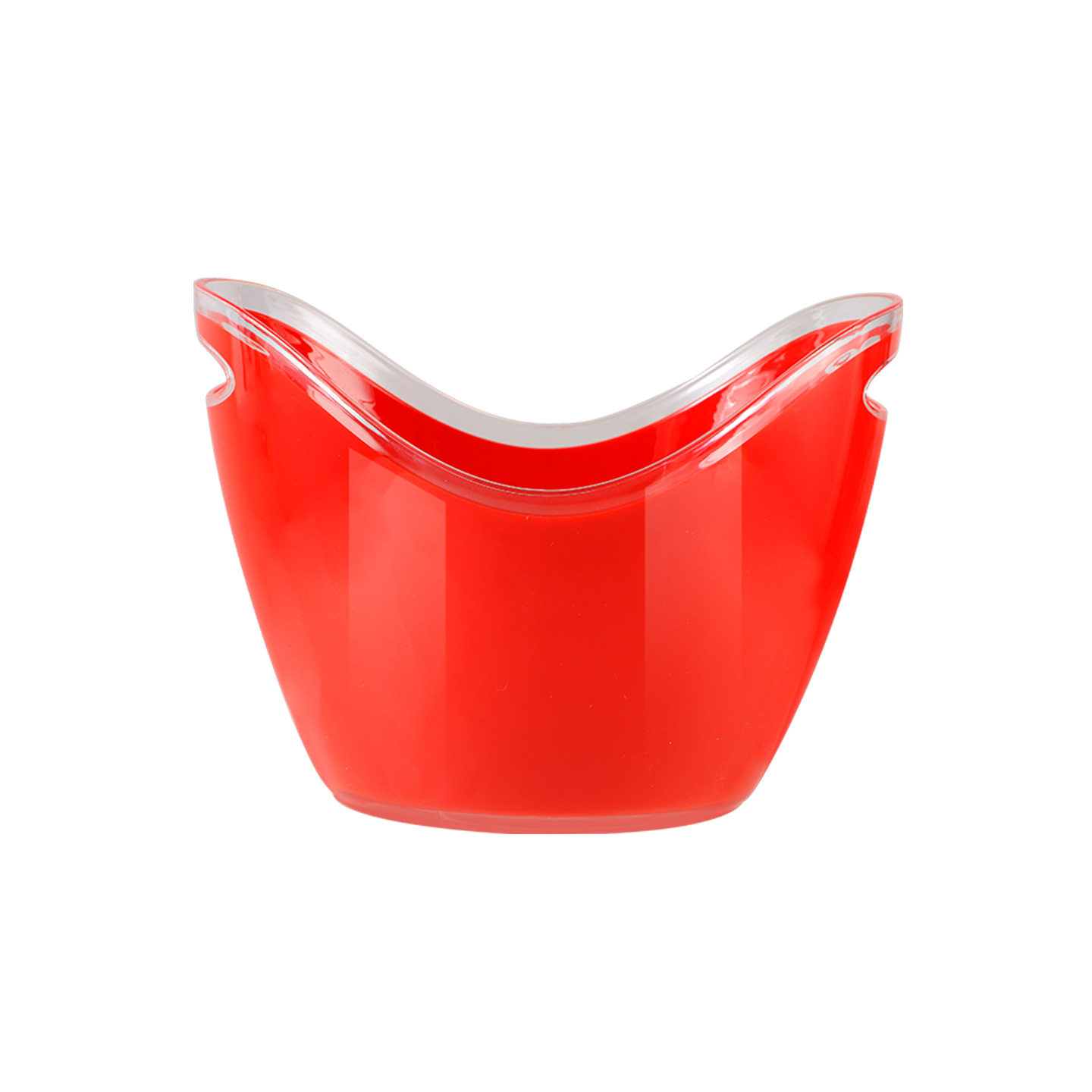 8L transparent champagne plastic ice bucket
